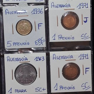 Lote de monedas alemanas antiguas