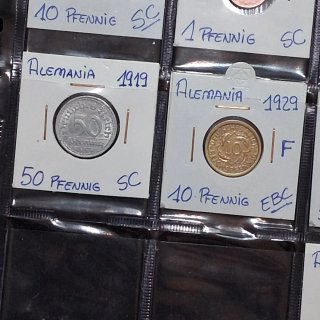 Lote de monedas alemanas antiguas