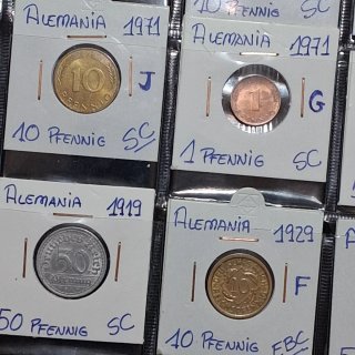 Lote de monedas alemanas antiguas
