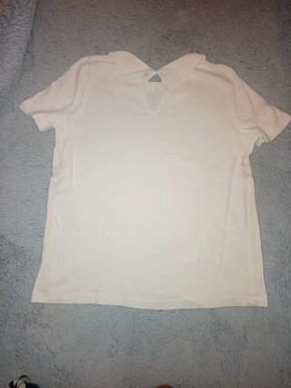 Camiseta Zara Blanca Mujer