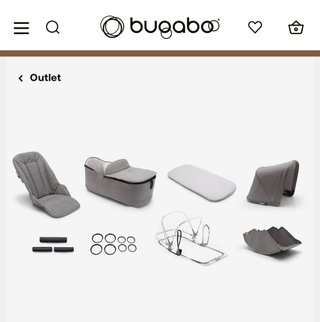 Pacchetto fodere per seggiolino, ovetto e accessori Bugaboo Fox
