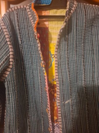 Chaqueta Patchwork Reversible Big Bull Talla M