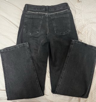 Pantalones vaqueros negros grisaceos mango teen