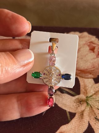 Colgante Dije Cruz Virgen Guadalupe Xuping