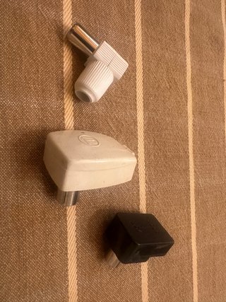 Lote cables y adaptadores antena TV