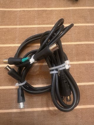 Lote cables y adaptadores antena TV