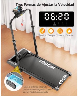Cinta Correr Plegable LED App 25.4kg