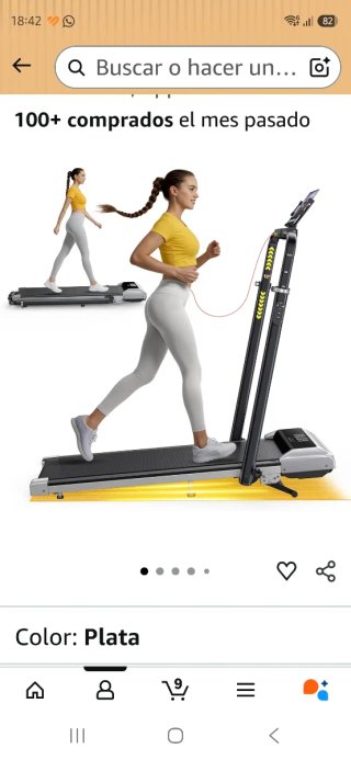 Cinta Correr Plegable LED App 25.4kg
