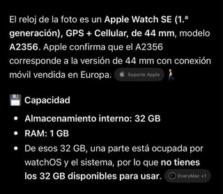 Apple Watch SE 1ª Gen Negro Escucho ofertas