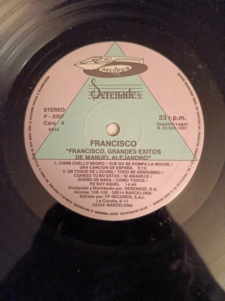 Vinilo Francisco Grandes Éxitos