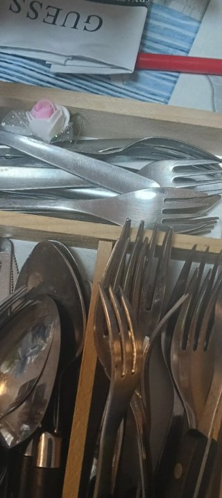Lote de cubiertos metálicos