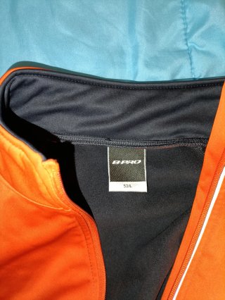 Chaqueta Ciclismo B-PRO Naranja/Gris