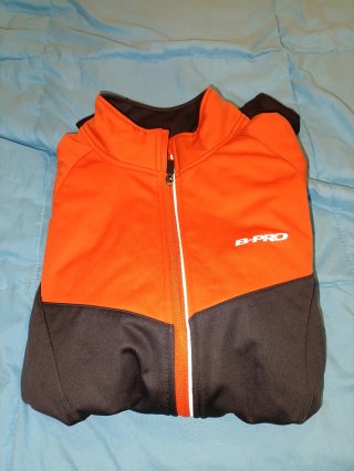 Chaqueta Ciclismo B-PRO Naranja/Gris