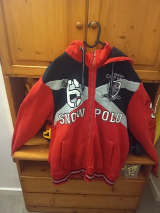 Chaqueta Cap David Snow Polo Negra Roja