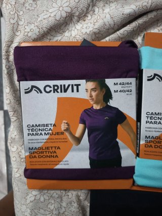 3 Camisetas Técnicas Crivit Mujer Talla M