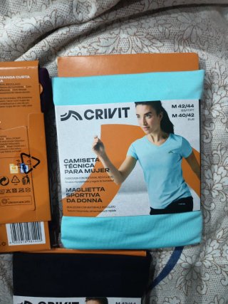 3 Camisetas Técnicas Crivit Mujer Talla M