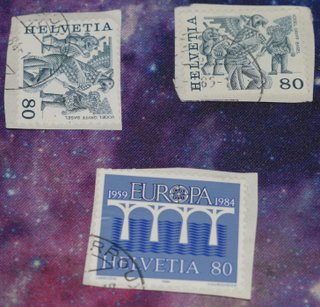 Lote de 7 Sellos de Suiza - Helvetia Siglo XX