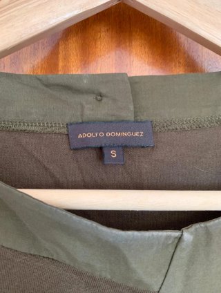 Blusa Adolfo Dominguez sin mangas verde S