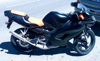 Ciclomotor Hispania 50cc Negro/Naranja