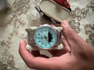 Reloj Casio Plata y Turquesa