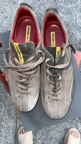 Scarpe uomo Sabelt beige/verde