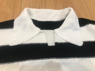Jersey Rayas Blanco y Negro Mujer