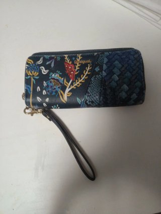 Cartera Desigual floral y serpiente