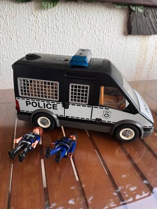 Furgón Policía Playmobil con Figuras