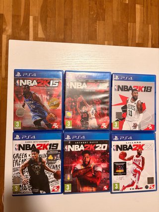 Lote 6 Juegos NBA 2K PS4