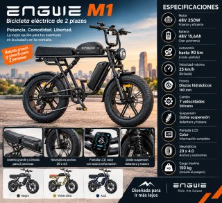 ENGWE M1 Bicicleta Eléctrica Fat Bike