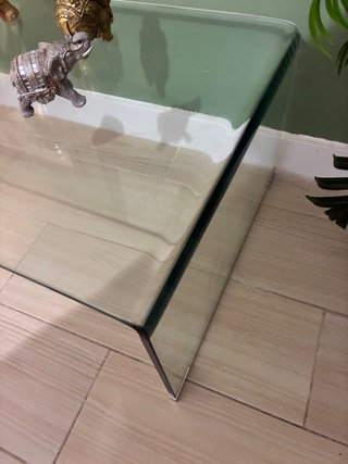 Mesa centro cristal diseño moderno