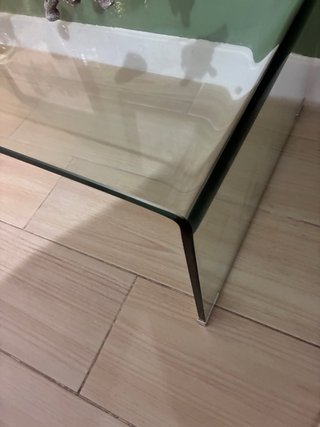 Mesa centro cristal diseño moderno