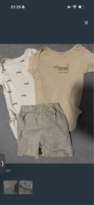 Lote sandalias 20 piel nuevo y Ropa Talla 74