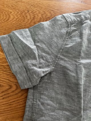 Camisa de lino gris talla S