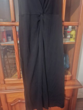Vestido midi Mango negro talla S