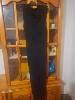 Vestido midi Mango negro talla S