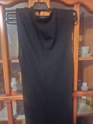 Vestido midi Mango negro talla S