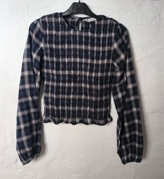 Camiseta cuadros manga larga