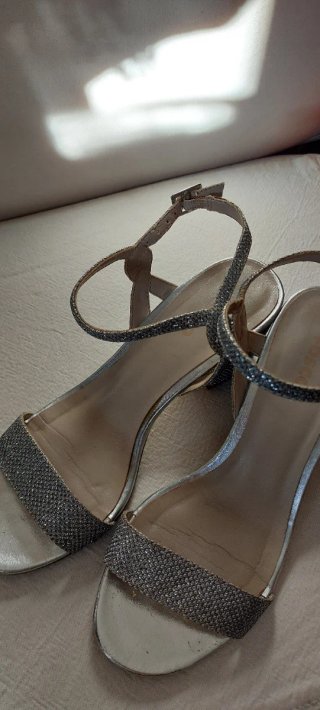Sandalias Fosco Plata Talla 36