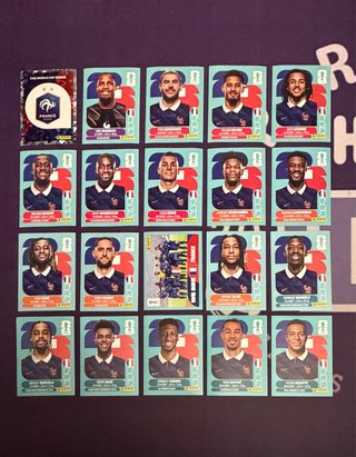 Complete set France stickers FIFA World Cup 2026