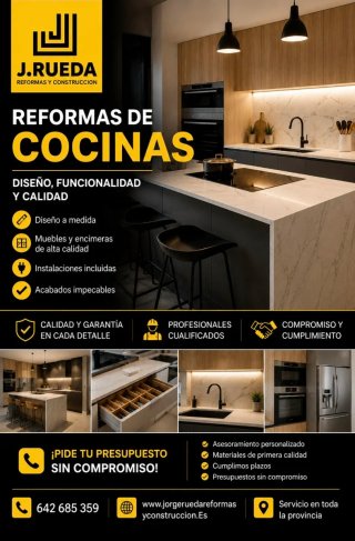 Reformas de cocinas y baños llave en mano