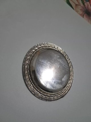 Plato Vintage Baño Plata 1991