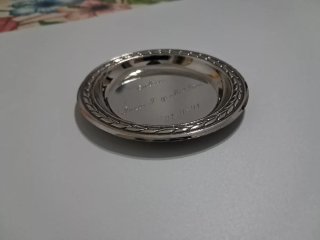 Plato Vintage Baño Plata 1991