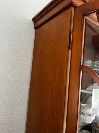 Vitrina clásica madera y cristal