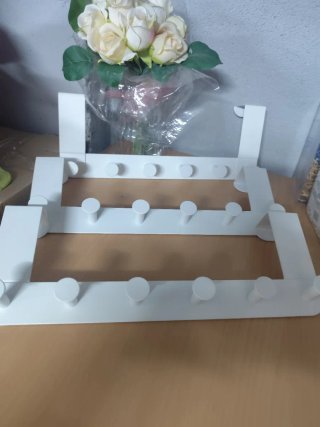 Pack 3 Percheros Puerta Ikea Madera Blanco