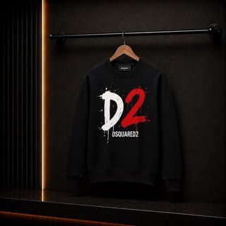 DSQUARED2 Sudadera D2 Hoja de Arce Negra