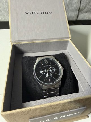 Reloj Viceroy Negro y Plateado
