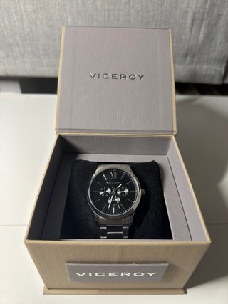 Reloj Viceroy Negro y Plateado