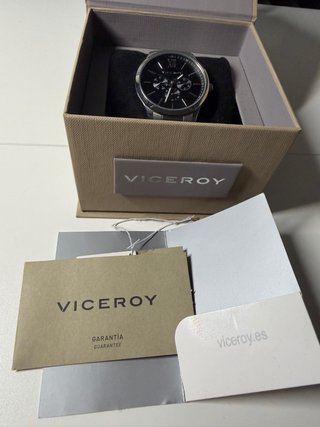 Reloj Viceroy Negro y Plateado