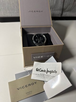 Reloj Viceroy Negro y Plateado